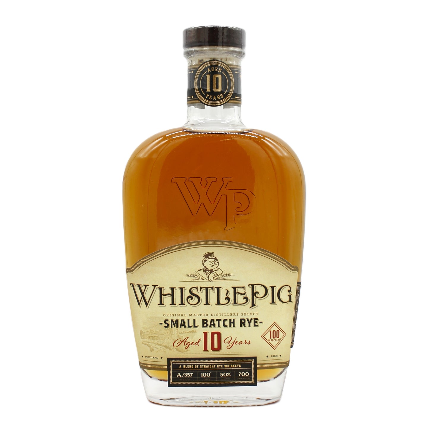 WHISTLEPIG ホイッスル ピッグ 10年 スモールバッチ ライ ウイスキー 50% 700ml 箱無し