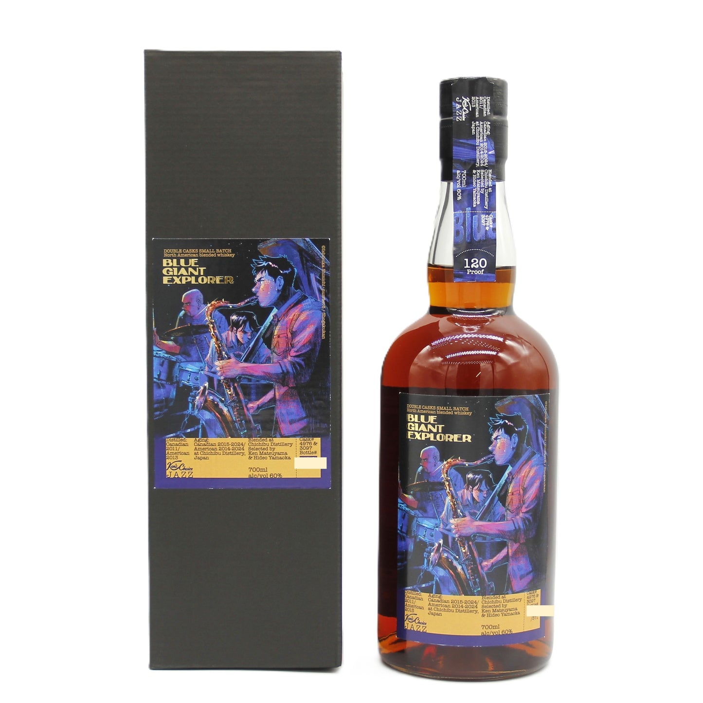 イチローズモルト ケンズチョイス ジャズ ブルー ジャイアント エクスプローラー BLUE GIANT EXPLORER ブレンデッド ウイスキー 60% 700ml 箱付き