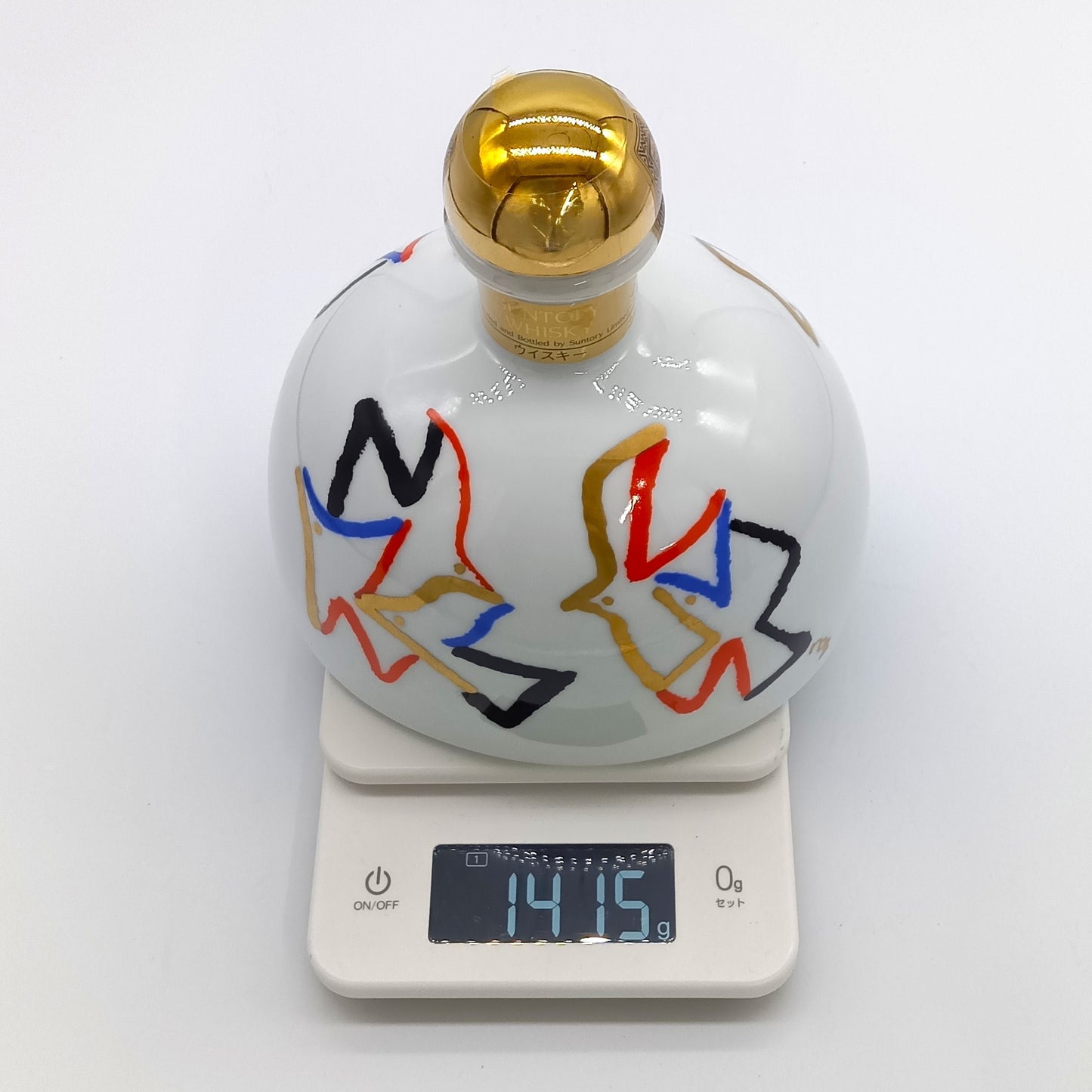 サントリー ウイスキー SUNTORY WHISKY 創業90周年記念 平成元年 佐治敬三 陶器ボトル 43% 720ml 箱付き