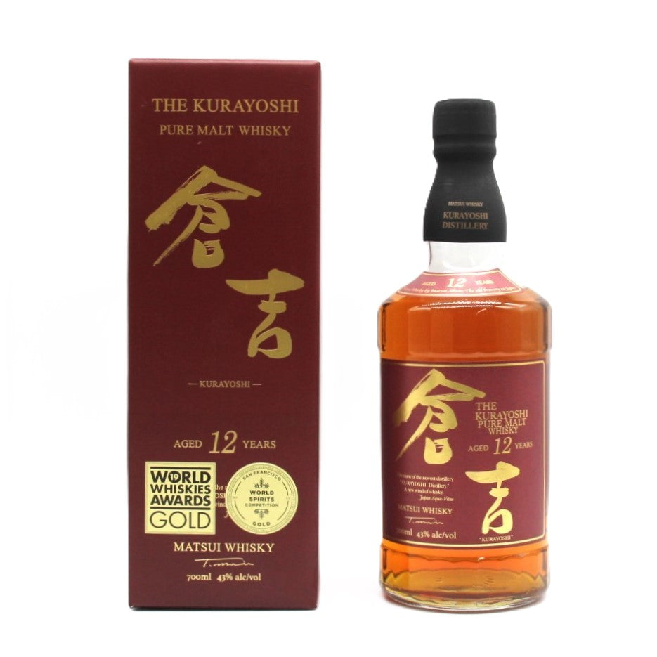 松井酒造 マツイ ピュアモルトウイスキー 倉吉 12年 43% 700ml 箱付き