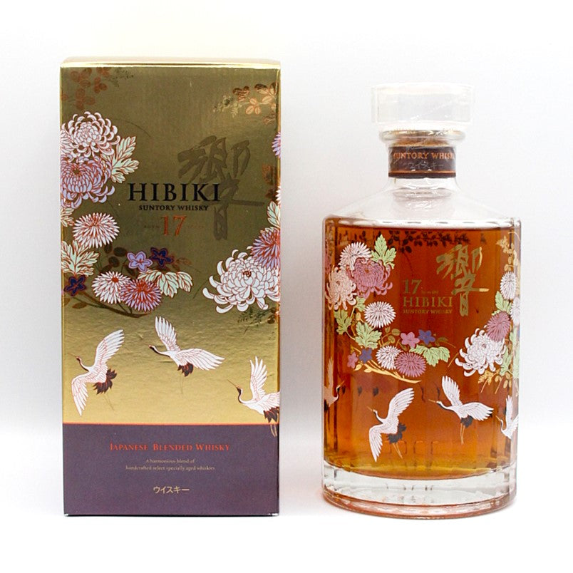 サントリー ウイスキー 響17年 意匠ボトル 花鳥風月 43% 700ml 箱付き ※箱難有