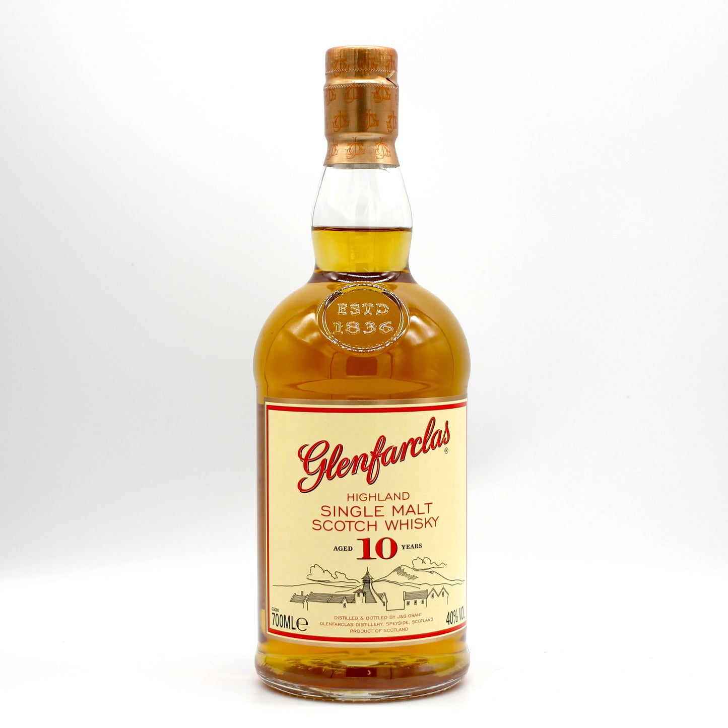 Glenfarclas グレンファークラス ハイランド シングルモルト スコッチ ウイスキー 10年 40% 700ml 箱無し