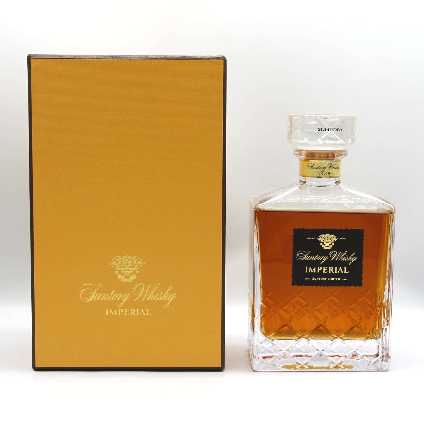 サントリー インペリアル カガミクリスタル SUNTORY IMPERIAL ウイスキー 43% 600ml 箱付き ※カード無し