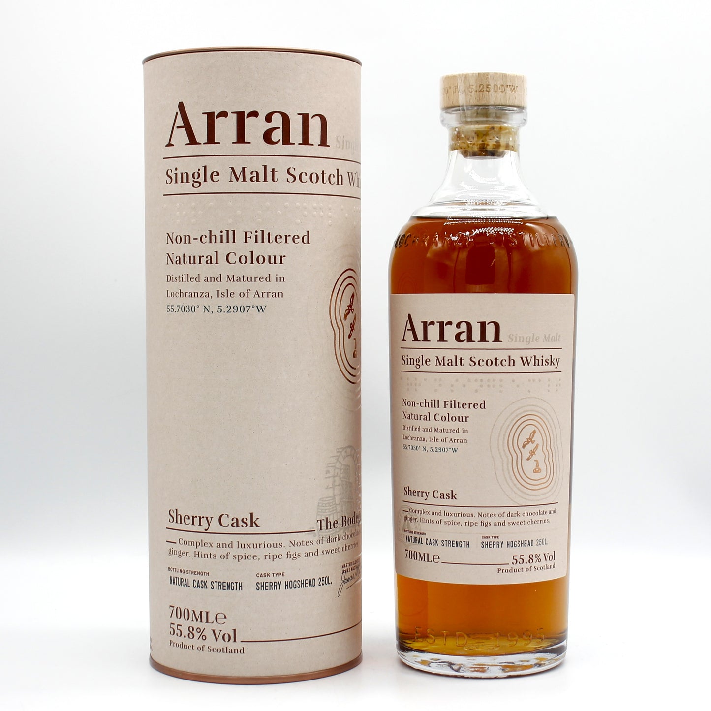アラン Arran シングルモルト シェリーカスク スコッチ ウイスキー 55.8% 700ml 箱付き