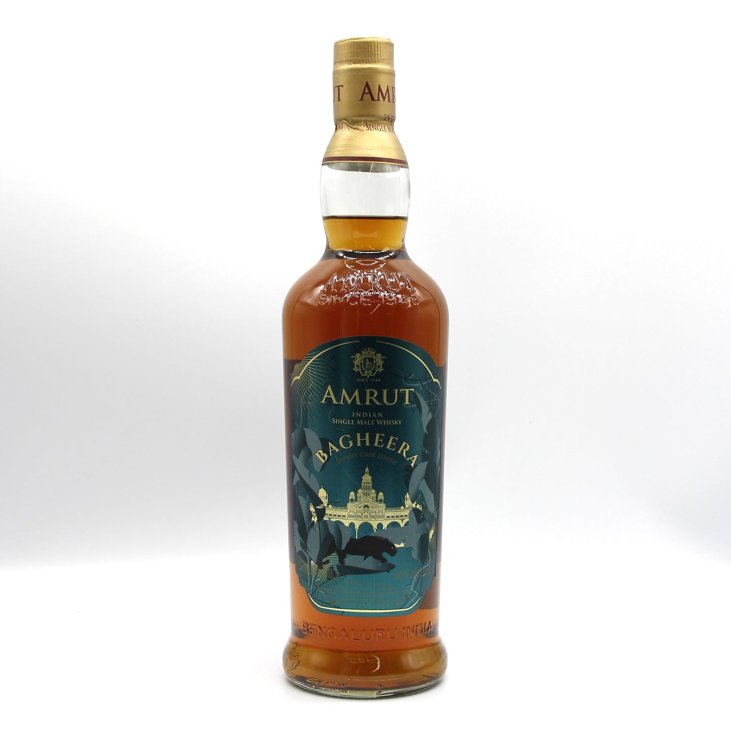 AMRUT INDIAN SINGLE MALT WHISKY BAGHEERA SHERRRY CASK FINISH アムルット インディアン シングルモルト ウイスキー バギーラ シェリーカスク フィニッシュ 46% 700ml 箱付き