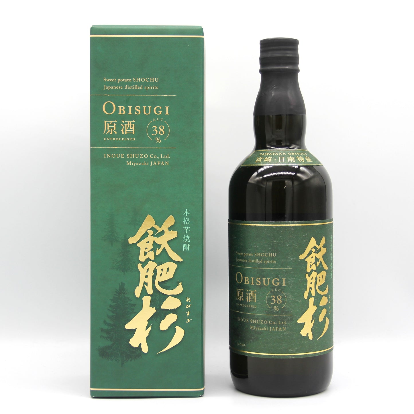 井上酒造 本格芋焼酎 飫肥杉 原酒 OBISUGI 38% 720ml 箱付き
