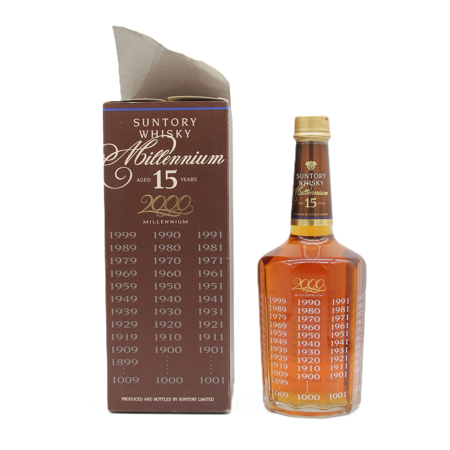 サントリー ウイスキー ミレニアム 15年 2000 SUNTORY WHYSKY MILLENNIUM AGED15YEARS 43% 700ml 箱付き (2)