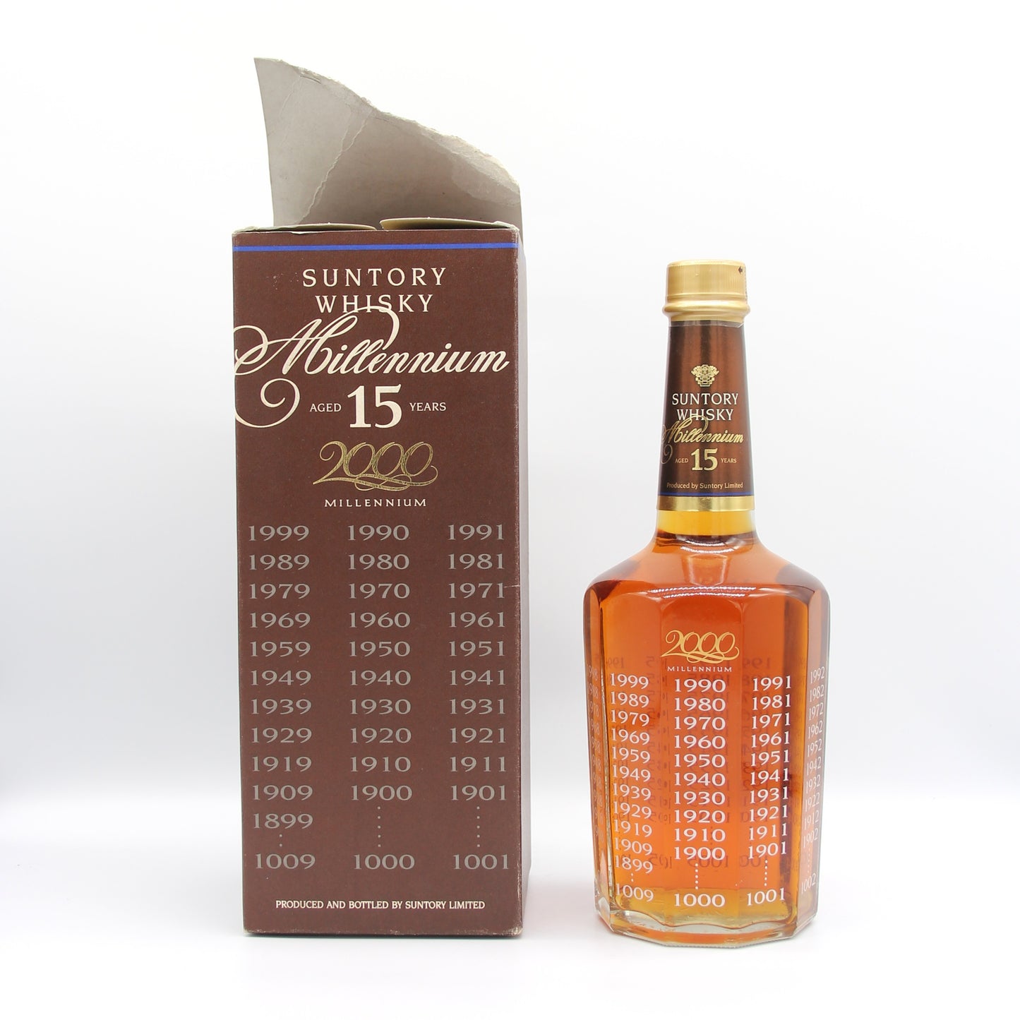 サントリー ウイスキー ミレニアム 15年 2000 SUNTORY WHYSKY MILLENNIUM AGED15YEARS 43% 700ml 箱付き (2)