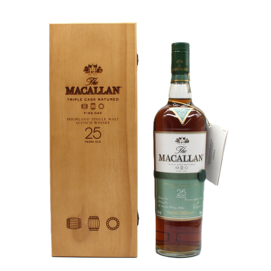 ザ・マッカラン ファインオーク25年 MACALLAN FINE OAK 25years old スコッチ ウイスキー 43% 700ml 箱付き