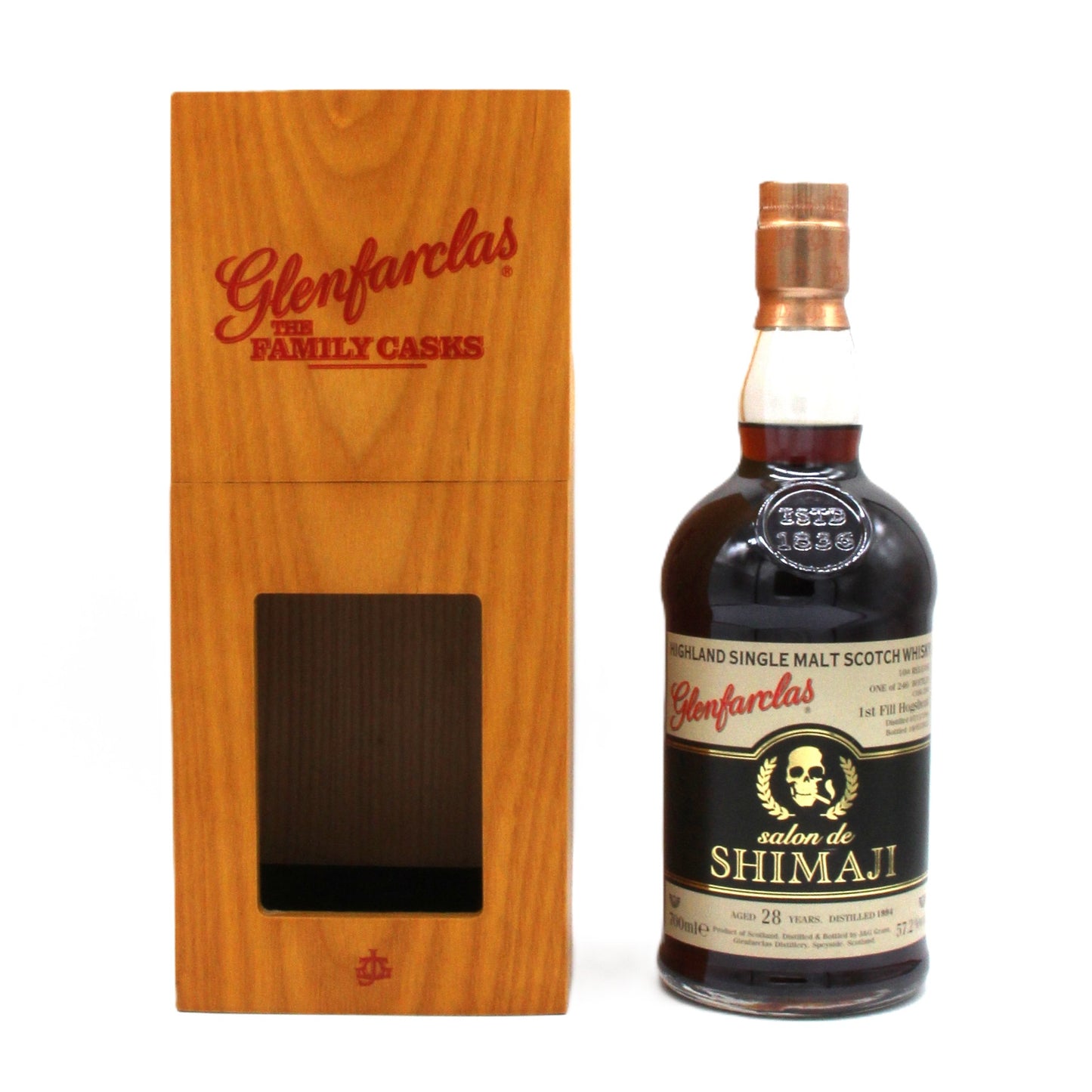 グレンファークラス 28年 1994 シングルカスク 1st フィル シェリーホグスヘッド ”Bar Salon de Shimaji” 57.2% 700ml 箱付き