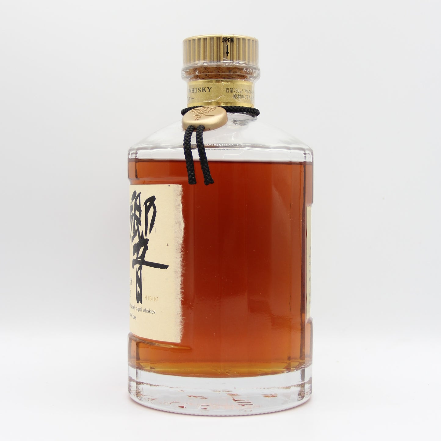 サントリー ウイスキー 響 旧ラベル 裏ゴールド 金キャップ 金花 43% 750ml 箱無し ※難有(1)