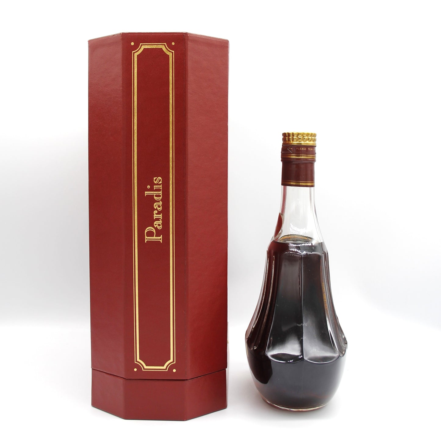 ヘネシー Hennessy paradis パラディ コニャック 旧ボトル 金キャップ クリアボトル 40% 700ml 箱付き