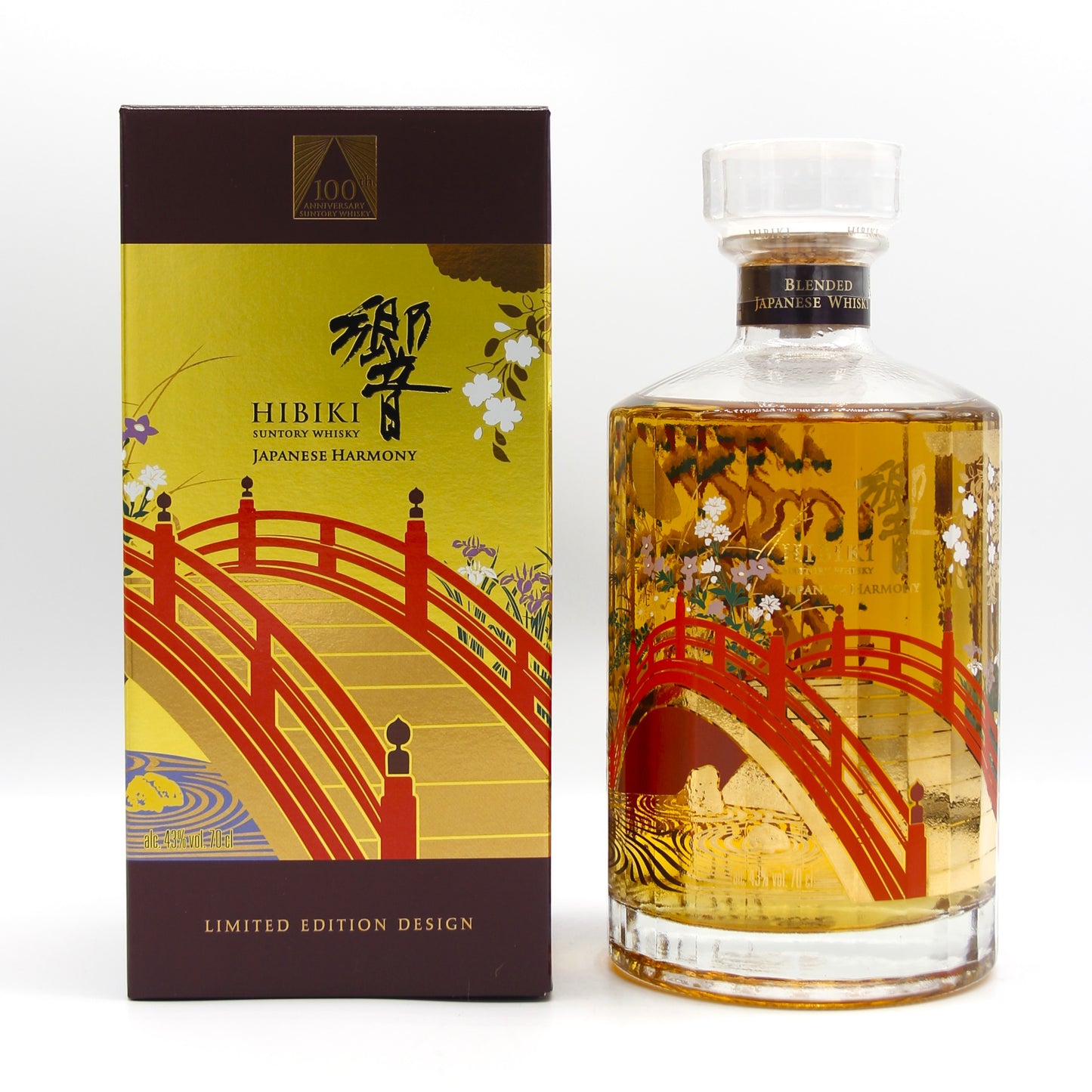 サントリー ウイスキー 響 ジャパニーズハーモニー 100周年記念 意匠ボトル HIBIKI JAPANESE HARMONY 100th ANNIVERSARY 43% 700ml 箱付き