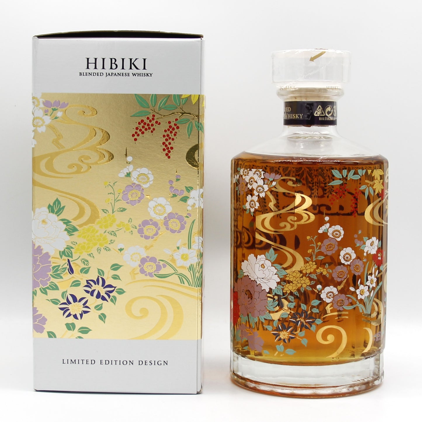 サントリー ウイスキー 響 ジャパニーズハーモニー 2021 意匠ボトル 流水百花 43% 700ml 箱付き