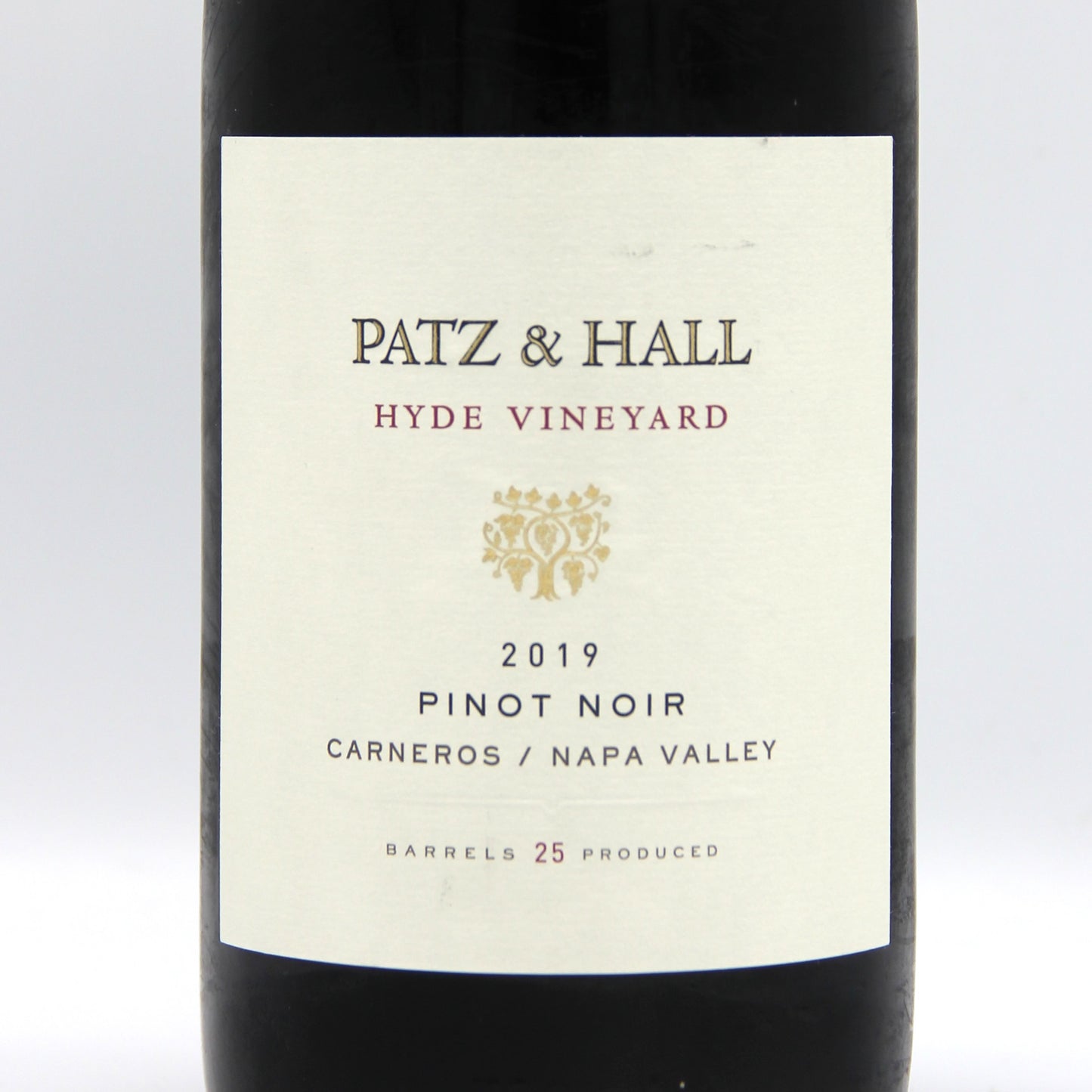 パッツ・アンド・ホール ハイド・ヴィンヤード ピノ・ノワール 2019 赤ワイン 14.5% 750ml 箱無し(Patz & Hall HYDE VINEYARD Pinot Noir 2019)