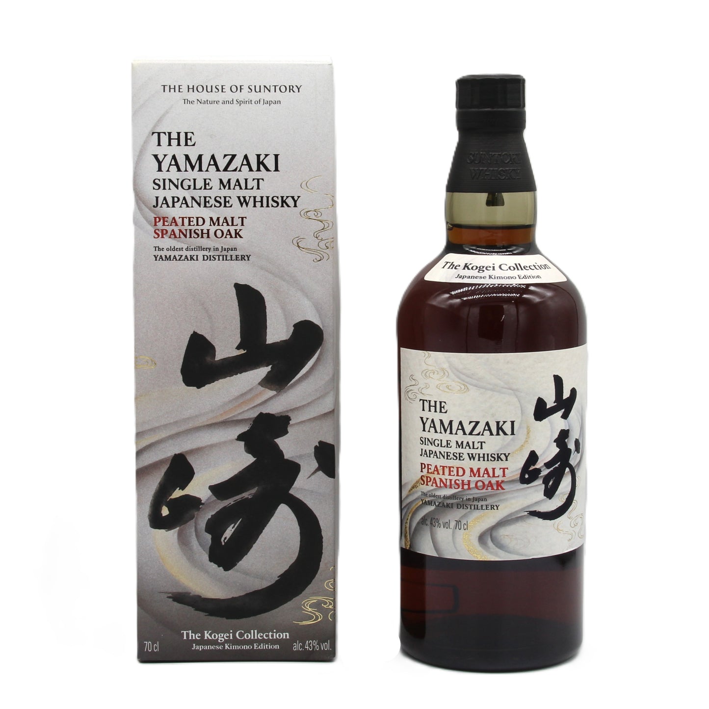 サントリー シングルモルト ウイスキー 山崎 ピーテッドモルト スパニッシュオーク 43% 700ml