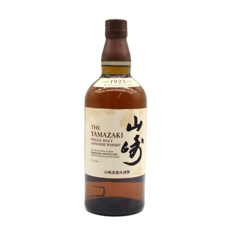 サントリー シングルモルト ウイスキー 山崎 43% 700ml 箱無し ※ラベル難有①