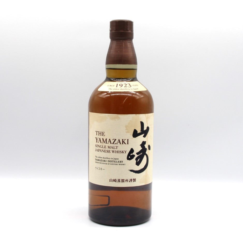 サントリー シングルモルト ウイスキー 山崎 43% 700ml 箱無し ※ラベル難有①