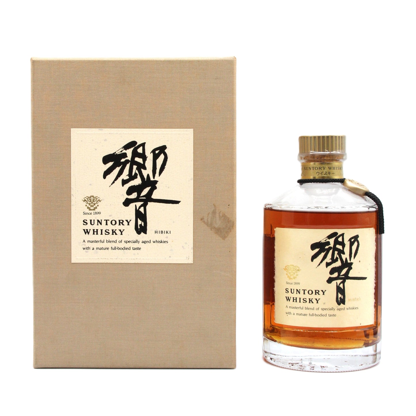 サントリー ウイスキー 響 旧ラベル 裏ゴールド 金キャップ 金花 43% 750ml 箱付き SH-01