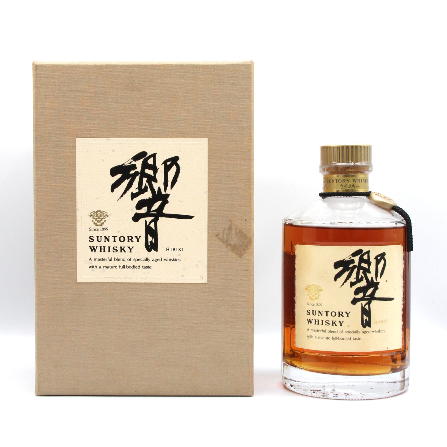サントリー ウイスキー 響 旧ラベル 裏ゴールド 金キャップ 金花 43% 750ml 箱付き SH-01