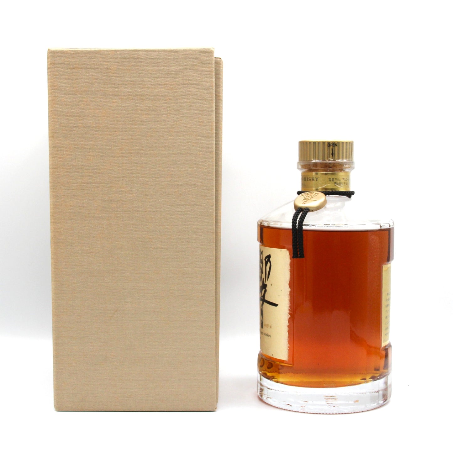サントリー ウイスキー 響 旧ラベル 裏ゴールド 金キャップ 金花 43% 750ml 箱付き SH-01