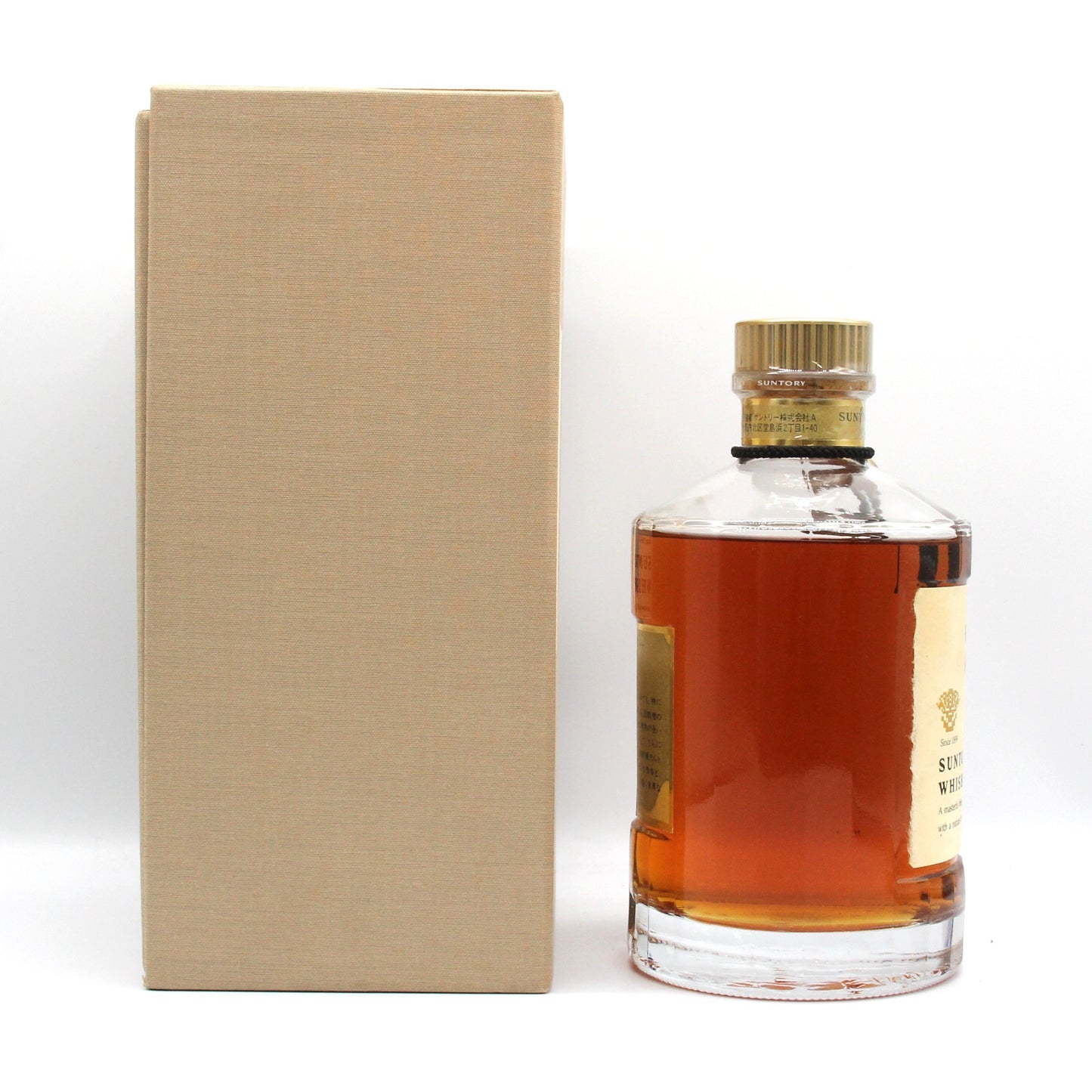 サントリー ウイスキー 響 旧ラベル 裏ゴールド 金キャップ 金花 43% 750ml 箱付き SH-01