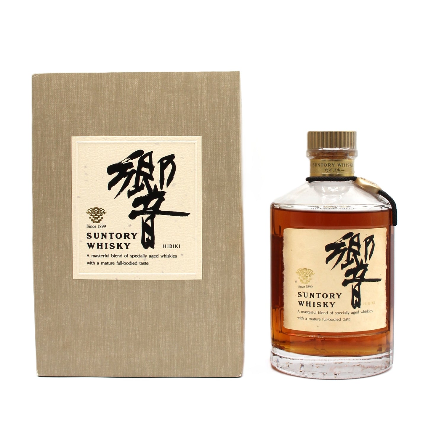 サントリー ウイスキー 響 旧ラベル 裏ゴールド 金キャップ 金花 43% 750ml 箱付き SH01B