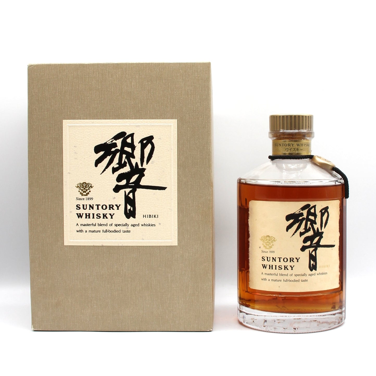 サントリー ウイスキー 響 旧ラベル 裏ゴールド 金キャップ 金花 43% 750ml 箱付き SH01B