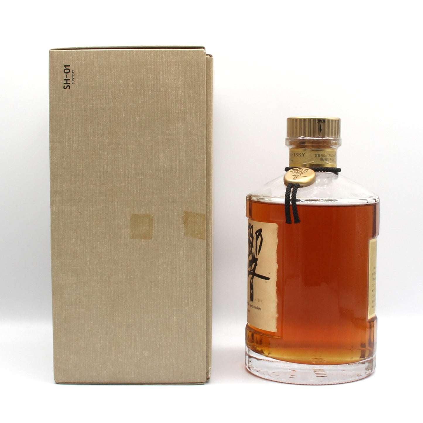 サントリー ウイスキー 響 旧ラベル 裏ゴールド 金キャップ 金花 43% 750ml 箱付き SH01B