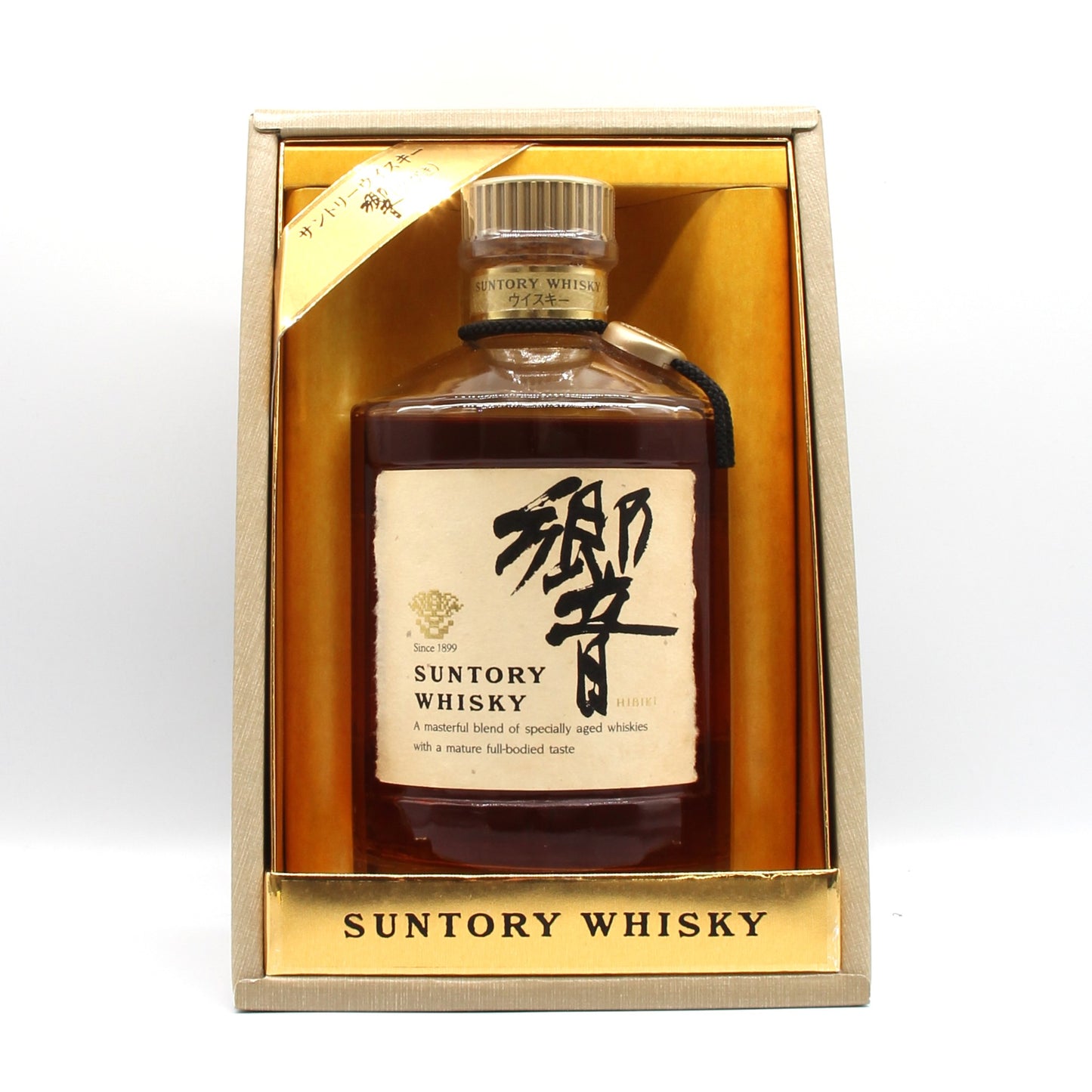 サントリー ウイスキー 響 旧ラベル 裏ゴールド 金キャップ 金花 43% 750ml 箱付き SH01B