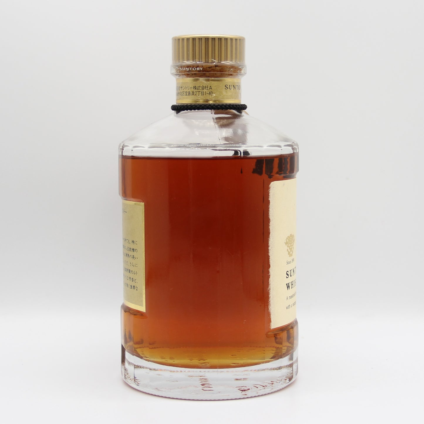 サントリー ウイスキー 響 旧ラベル 裏ゴールド 金キャップ 金花 43% 750ml 箱無し ※難有(1)