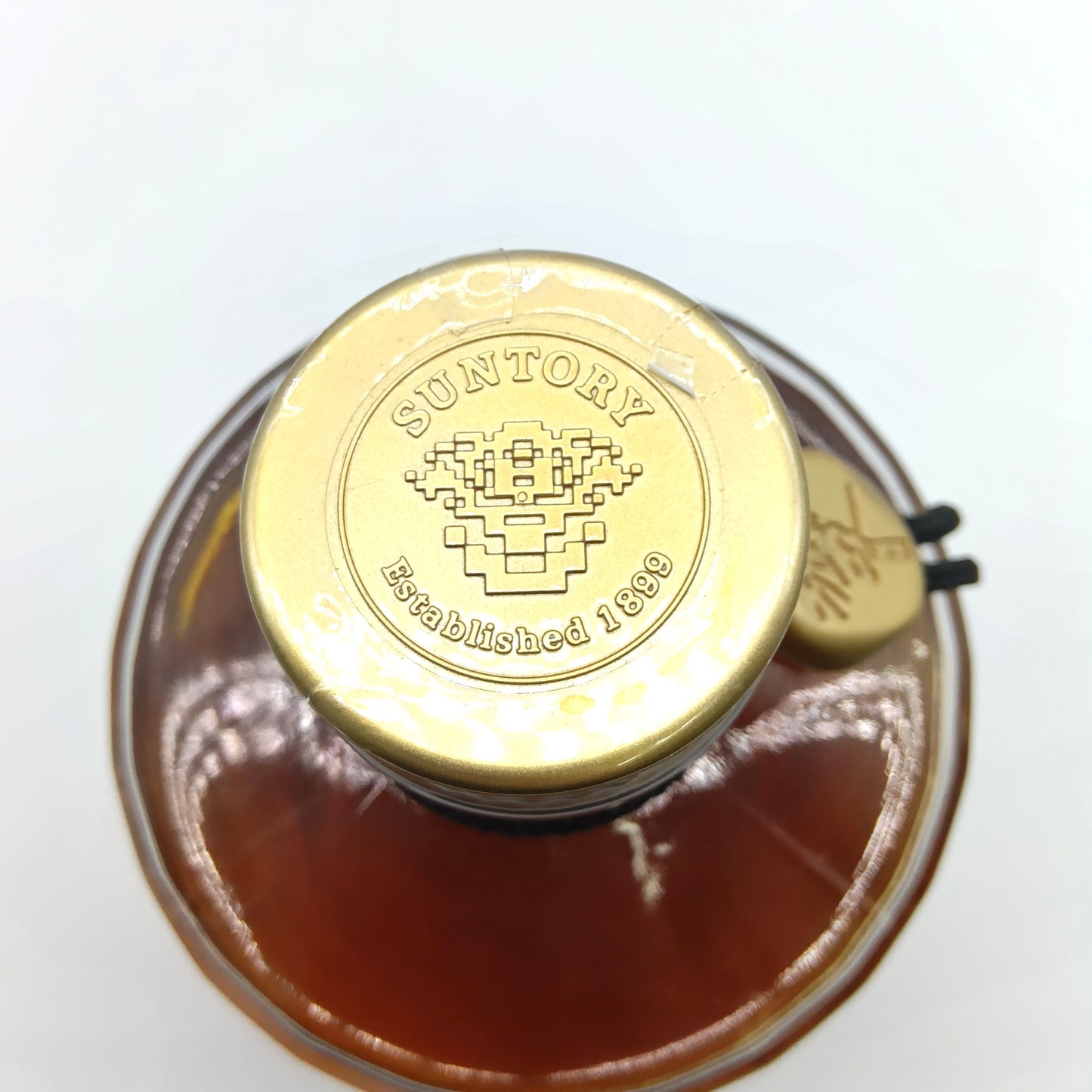 サントリー ウイスキー 響 旧ラベル 裏ゴールド 金キャップ 金花 43% 750ml 箱無し ※難有(1)