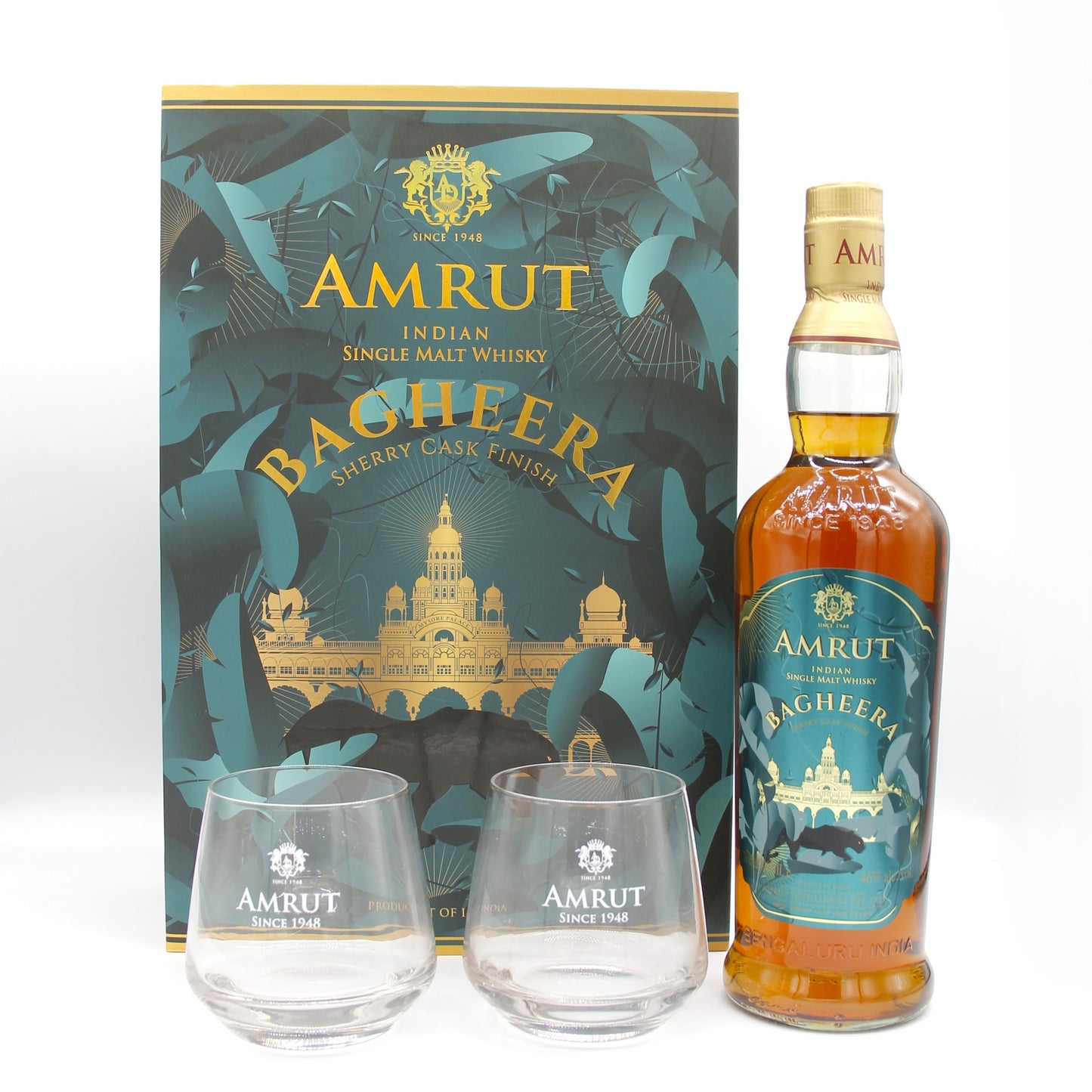 AMRUT INDIAN SINGLE MALT WHISKY BAGHEERA SHERRRY CASK FINISH アムルット インディアン シングルモルト ウイスキー バギーラ シェリーカスク フィニッシュ 46% 700ml 箱付き