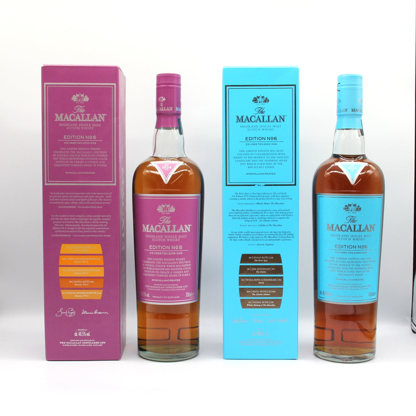 ザ・マッカラン エディション No.1 No.2 No.3 No.4 No.5 No.6 MACALLAN EDITION 700ml 6本セット 箱付き