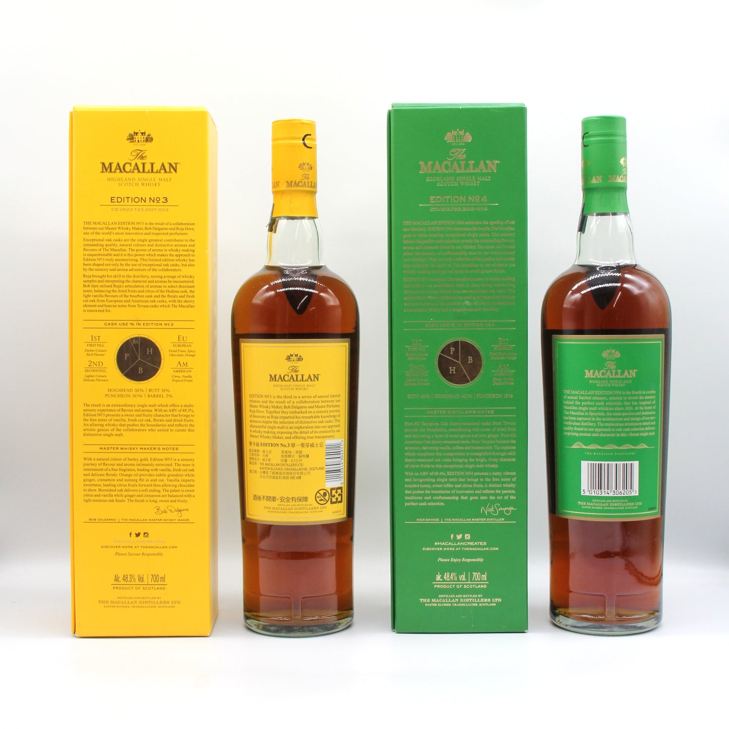 ザ・マッカラン エディション No.1 No.2 No.3 No.4 No.5 No.6 MACALLAN EDITION 700ml 6本セット 箱付き