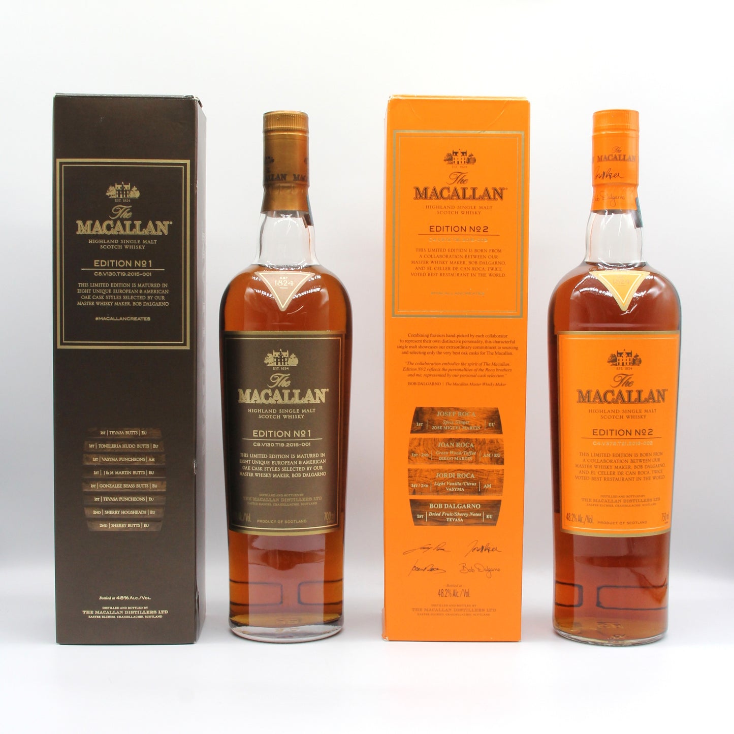 ザ・マッカラン エディション No.1 No.2 No.3 No.4 No.5 No.6 MACALLAN EDITION 700ml 6本セット 箱付き
