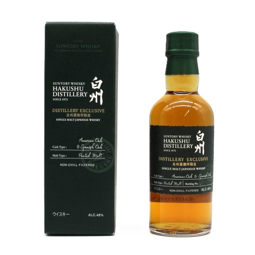 サントリー 白州蒸溜所限定 シングルモルト ウイスキー DISTILLERY EXCLUSIVE アメリカンホワイトオーク スパニッシュオーク 48%180ml 箱付き