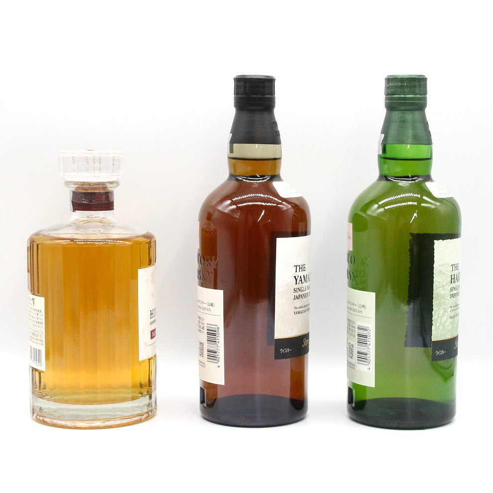 サントリー ウイスキー 響 ブロッサムハーモニー BLOSSOM HARMONY 2024 43% 700ml+サントリーシングルモルトウイスキー 山崎 Story of the Distillery 2024年 43% 700ml+白州 Story of the Distillery 2024年 43% 700ml 飲み比べ 3本セット 箱付き