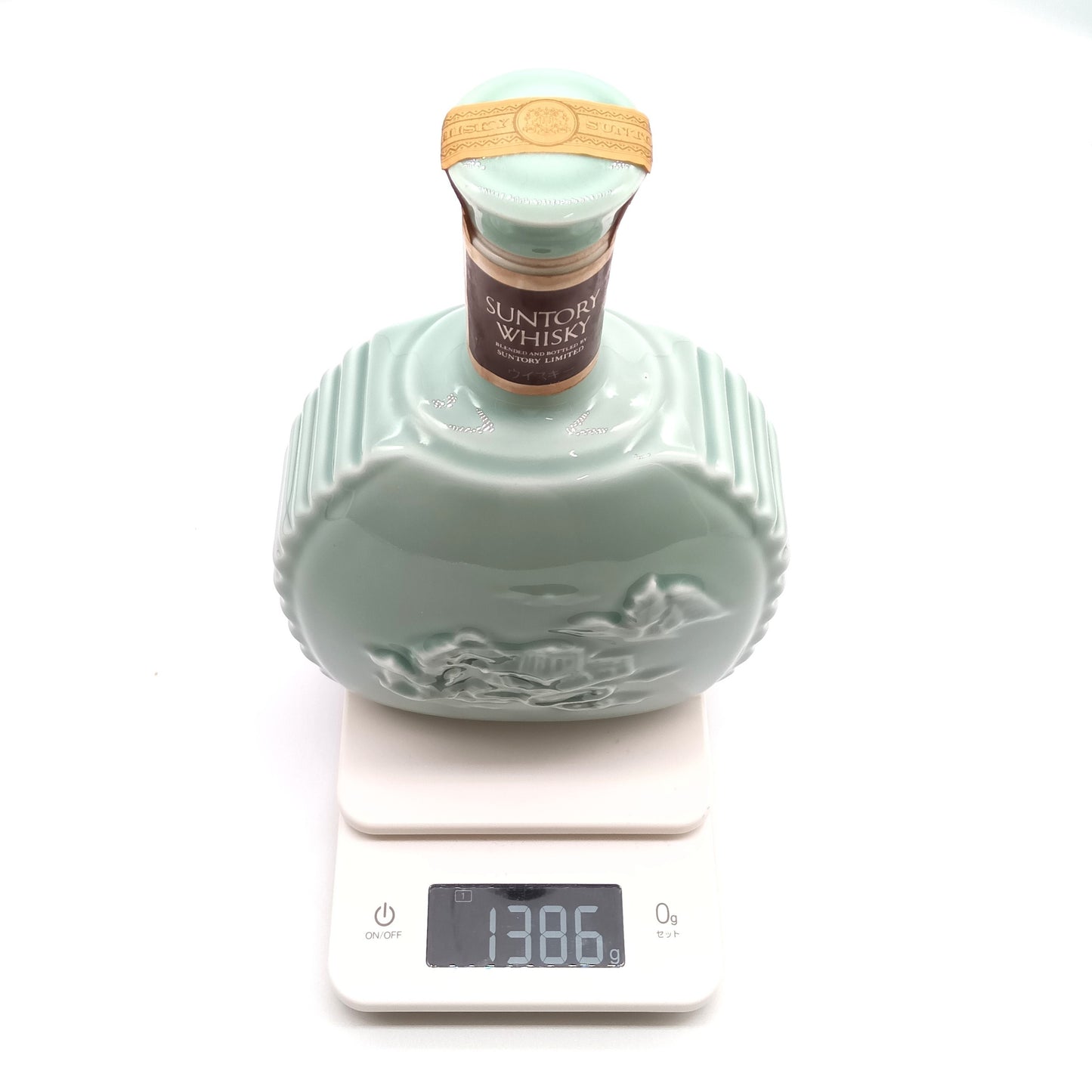 サントリー ウイスキー ローヤル 小松製作所特製ボトル KOMATSU SUNTORY WHISKY 陶器ボトル 43% 720ml 箱付き
