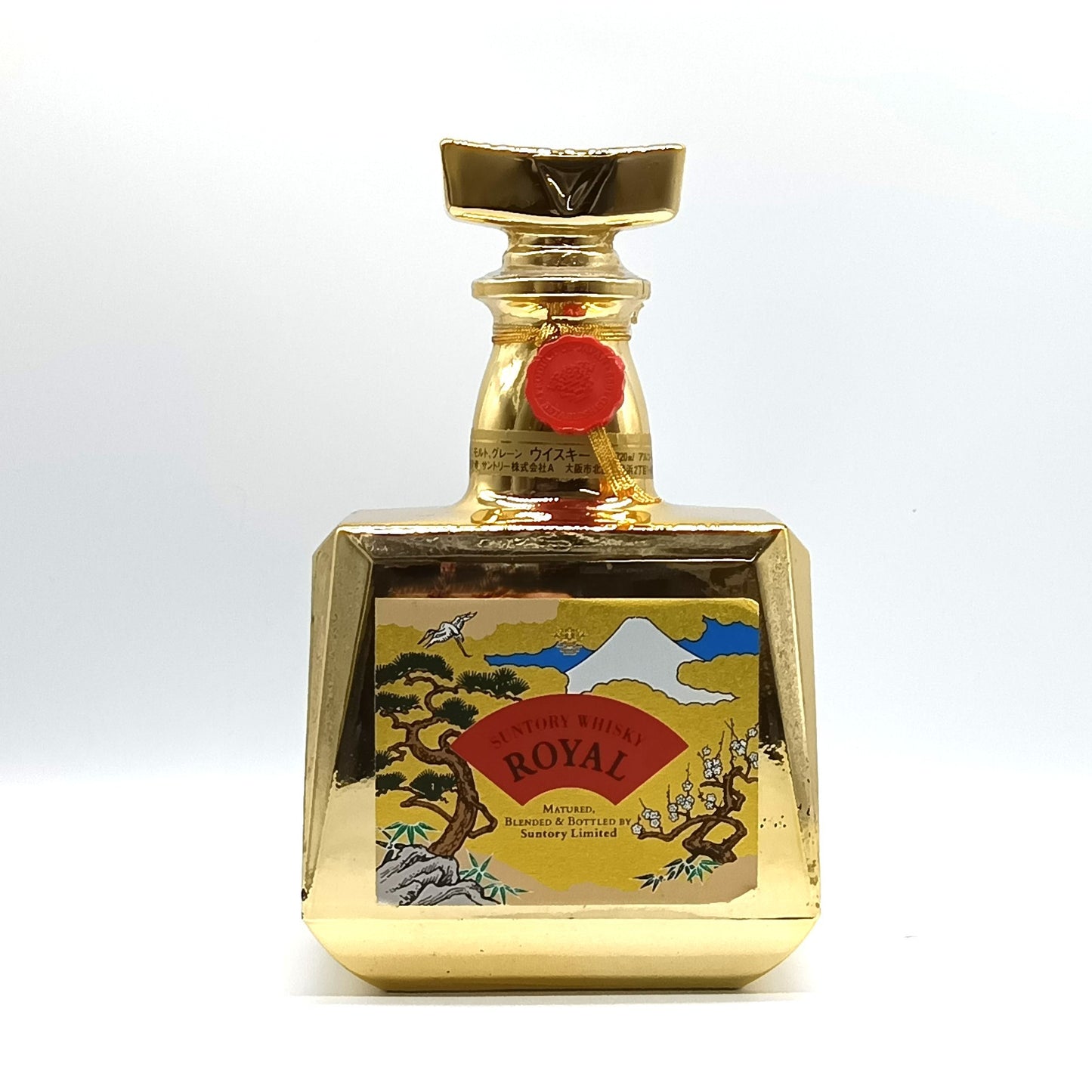 サントリー ウイスキー ローヤル ゴールドボトル 富士山 松竹梅 鶴 SUNTORY WHISKY ROYAL 金ボトル 43% 720ml 箱無し