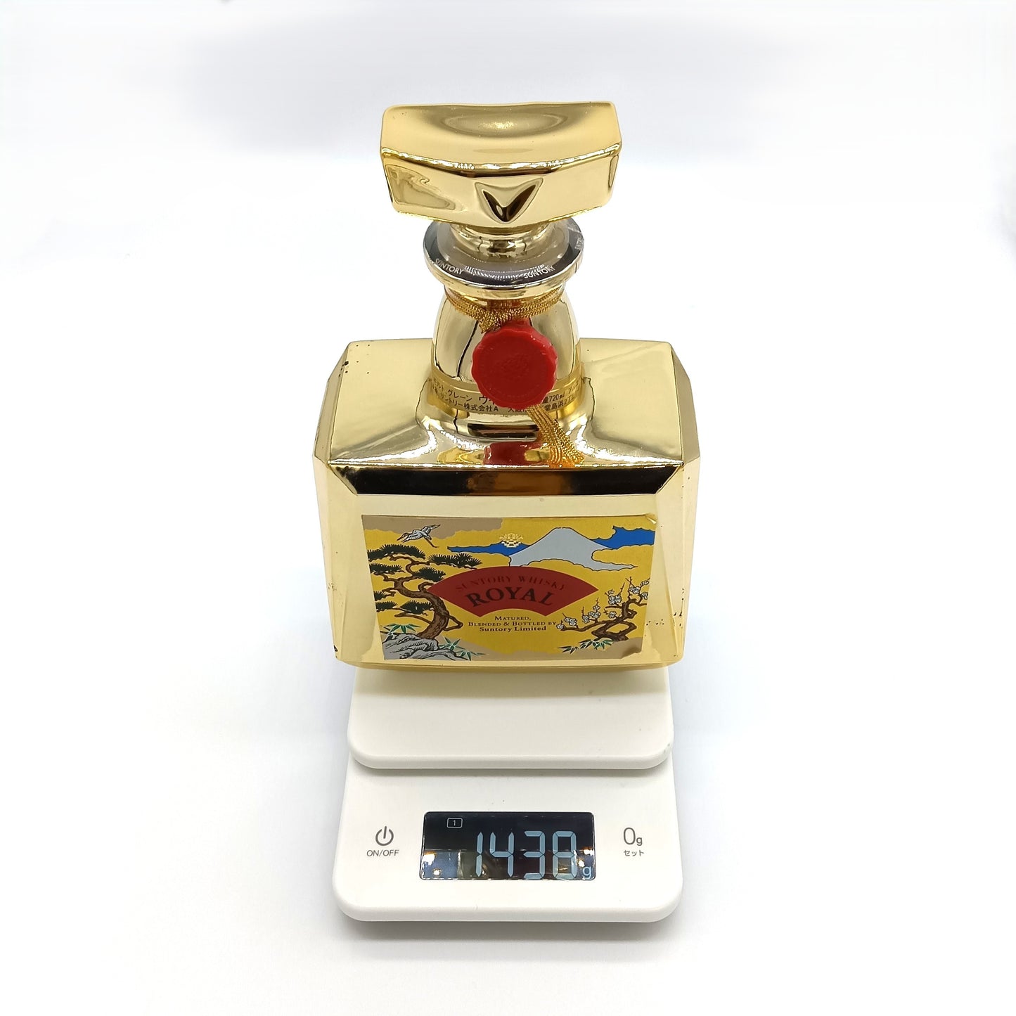 サントリー ウイスキー ローヤル ゴールドボトル 富士山 松竹梅 鶴 SUNTORY WHISKY ROYAL 金ボトル 43% 720ml 箱無し