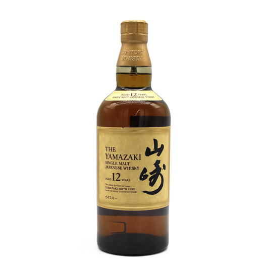 サントリー シングルモルト ウイスキー 山崎12年 43% 700ml 箱無し ※ラベル難有