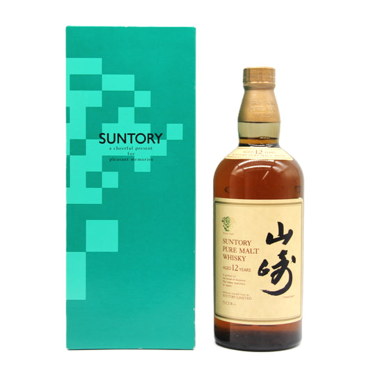 サントリー ピュアモルト ウイスキー 山崎12年 旧ボトル 金花 43% 750ml 箱付き （1）