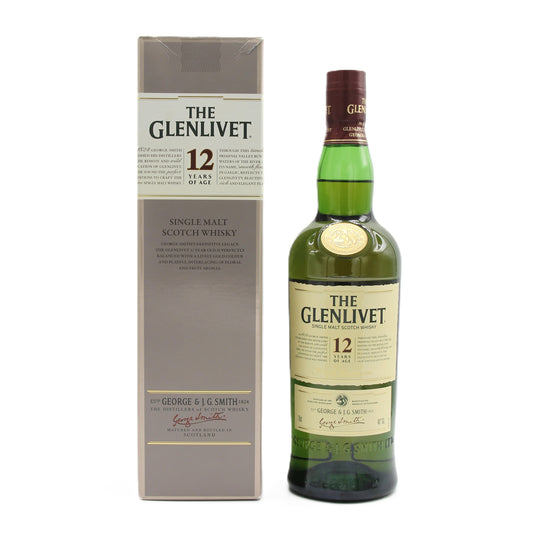 ザ・グレンリベット 12年 THE GLENLIVET 12YEARS シングルモルト スコッチ ウイスキー 40% 700ml 箱付き ※難有