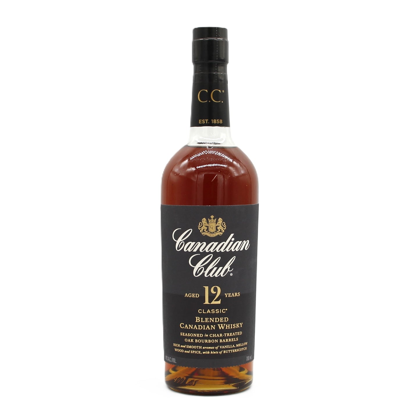 カナディアンクラブ クラシック 12年 CANADIAN CLUB CLASSIC AGED 12 YEARS ブレンデッド ウイスキー 40% 700ml 箱無し