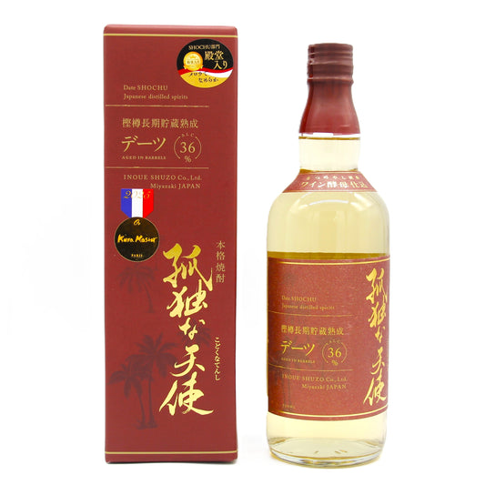 井上酒造 本格焼酎 孤独な天使 樫樽長期貯蔵熟成 ワイン酵母仕込み デーツ焼酎 36％ 720ml 箱付き