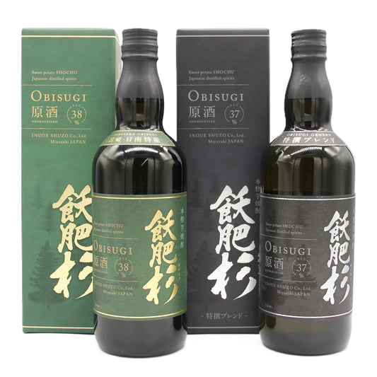 井上酒造 本格芋焼酎 飫肥杉 OBISUGI 原酒 / 原酒特撰ブレンド 720ml 箱付き 芋焼酎 飲み比べ 2本セット
