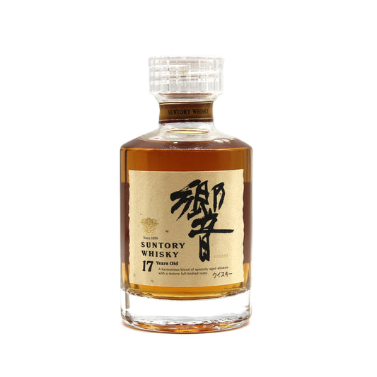 サントリー ウイスキー 響17年 金花 裏ゴールドラベル ミニボトル 43% 180ml 箱無し ※キャップシール難有
