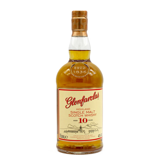 Glenfarclas グレンファークラス ハイランド シングルモルト スコッチ ウイスキー 10年 40% 700ml 箱無し