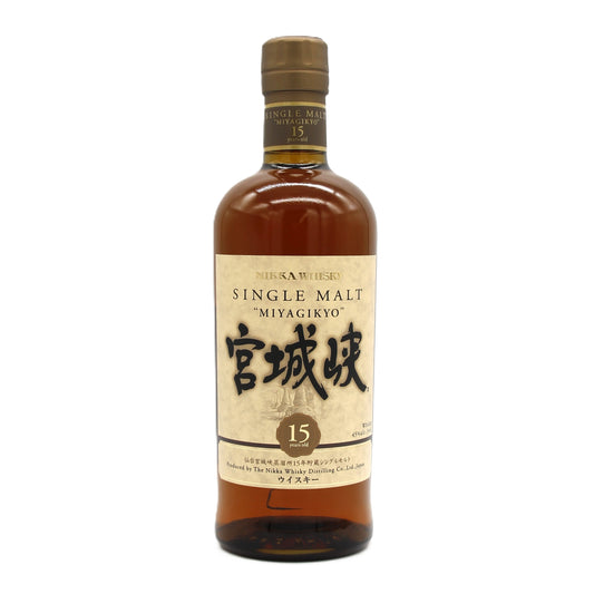 ニッカ ウイスキー シングルモルト 宮城峡 15年 45% 700ml 箱無し